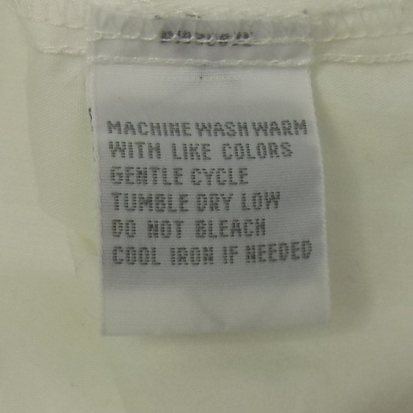 Foxcroft Shaped Stretch Ruched Button Front Collared Boho Style Blouse Size 8 - Picture 9 of 10